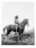 Nez Perce Indian on Horseback Edward Curtis Photograph Posters