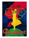 Peugeot Bicycle Vintage Poster - Europe - Resim Peugeot Bicycle Vintage Poster - Europe - Resim