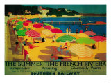 Summertime French Riviera Vintage Poster - Europe Poster