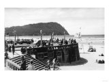 Seaside, Oregon Turnaround and Tillamook Head Photograph - Seaside, OR Poster