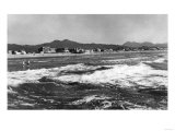 Seaside, Oregon Beach Scene from Water Photograph - Seaside, OR Print