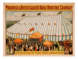 Minstrel's Exterior View of Huge Canvas Theatre Poster Prints