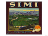 Simi Orange Label - Santa Susana, CA Print