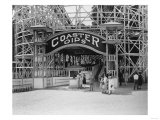 Roller Coaster at Glen Echo Park Photograph - Maryland Prints