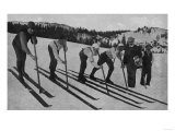 View of Skiers Posed and Ready for a Race - La Porte, CA Fotografía