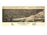 Washington - Panoramic Map of Tacoma Posters