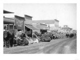 Ox Teams along Main Street of Sturgis Photograph - Sturgis, SD Posters
