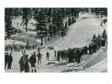 Winter Sports Scene at Charleston Mountain Park - Las Vegas, NV Posters