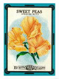 Sweet Peas Seed Packet Posters