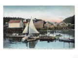 Waterfront View of the Floating Dock - Wrangell, AK Posters