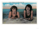 A Pair of Queens on the Beach, Ocean Park - Santa Monica, CA Prints