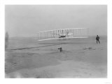 Orville Wright on First Flight at 120 feet Photograph - Kitty Hawk, NC Print