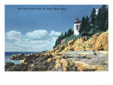 Acadia National Park, ME - Mt. Desert Island, Bass Harbor Head Lighthouse Posters