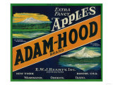 Adam-Hood Apple Crate Label - Hood River, OR Photo