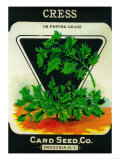 Cress Seed Packet Posters
