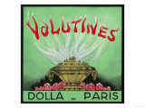 Volutines Perfume Label - Paris, France Prints