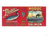 Modoc Salmon Can Label - Bellingham, WA Prints