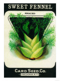 Sweet Fennel Seed Packet Posters