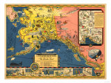 Alaska - Steamship Company Panoramic Map Art