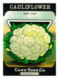 Cauliflower Seed Packet Posters
