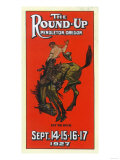 Advertisement for the Round-Up - Pendleton, OR Fotografía