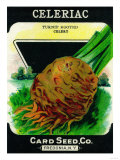 Celeriac Seed Packet Posters
