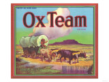 Ox Team Apple Label - Wenatchee, WA Prints