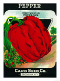 Pepper Seed Packet Posters