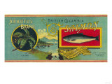Arbutus Salmon Can Label - Vancouver, BC Prints