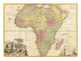 Africa - Panoramic Map - Africa Prints