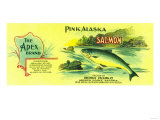 Apex Salmon Can Label - Gerard Point, AK Pósters