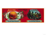 Almaden Peach Label - San Francisco, CA Prints