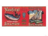 Nautical Salmon Can Label - Bellingham, WA Photo