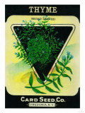 Thyme Seed Packet Photo