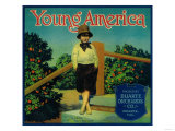 Young America Orange Label - Duarte, CA Posters