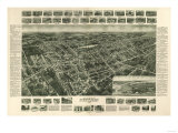 Amityville, New York - Panoramic Map Prints