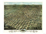 Atlanta, Georgia - Panoramic Map Posters