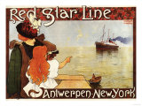 Antwerp, Belgium - Red Star Line Cruises to New York Promo Poster - Antwerp, Belgium Photo