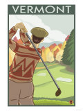 Vermont - Golfing Scene Prints