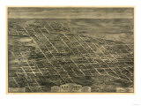 Anniston, Alabama - Panoramic Map Prints