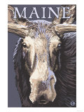 Maine - Moose Up Close Pósters