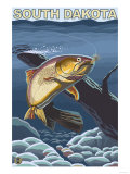 Cutthroat Trout Fishing - South Dakota Posters