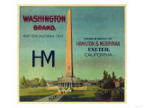 Washington Orange Label - Exeter, CA Posters