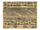 Asbury Park, New Jersey - Panoramic Map Posters