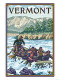 Vermont - River Rafting Scene Posters