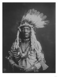 Weasel Tail Piegan Indian Native American Curtis Photograph Poster