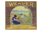 Weaver Orange Label - Piru, CA Posters