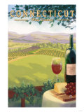 Connecticut - Wine Country Scene Prints