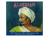 Algerian Orange Label - Los Angeles, CA Posters
