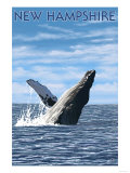 New Hampshire - Humpback Whale Scene Prints